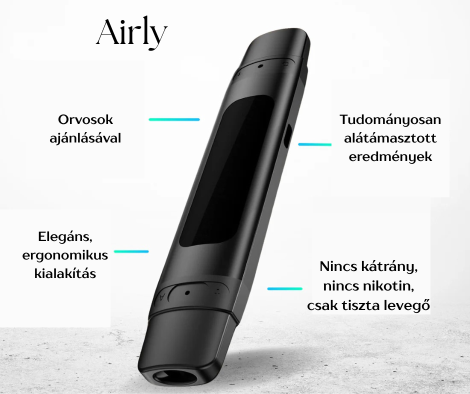 Airly™ Intelligens Légzéstréner