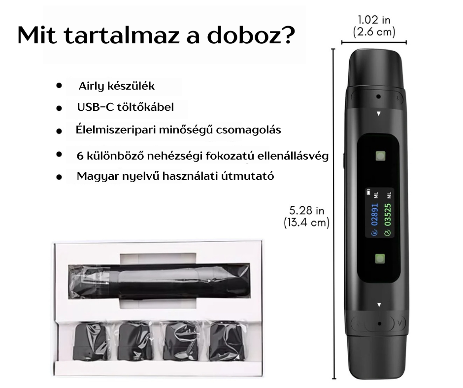 Airly™ Intelligens Légzéstréner