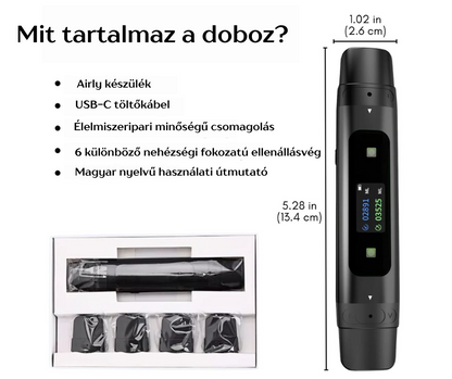 Airly™ Intelligens Légzéstréner